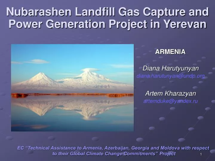 nubarashen landfill gas capture and power generation project in yerevan