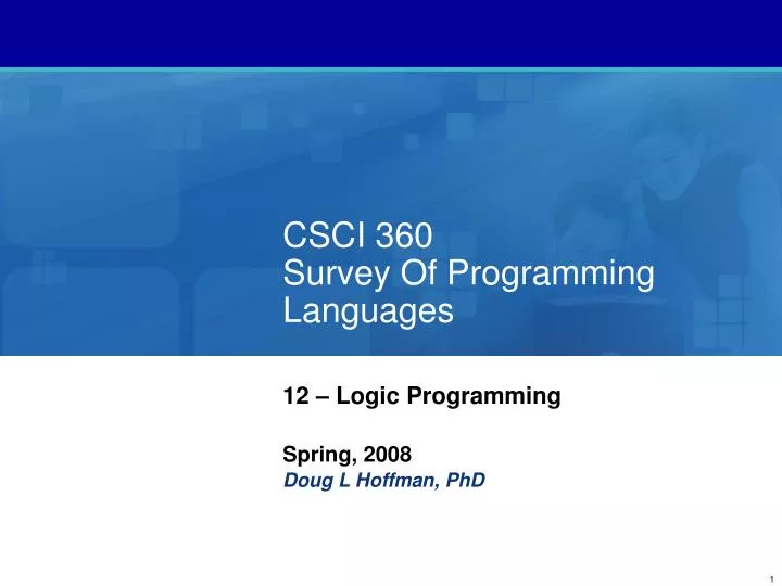 csci 360 survey of programming languages