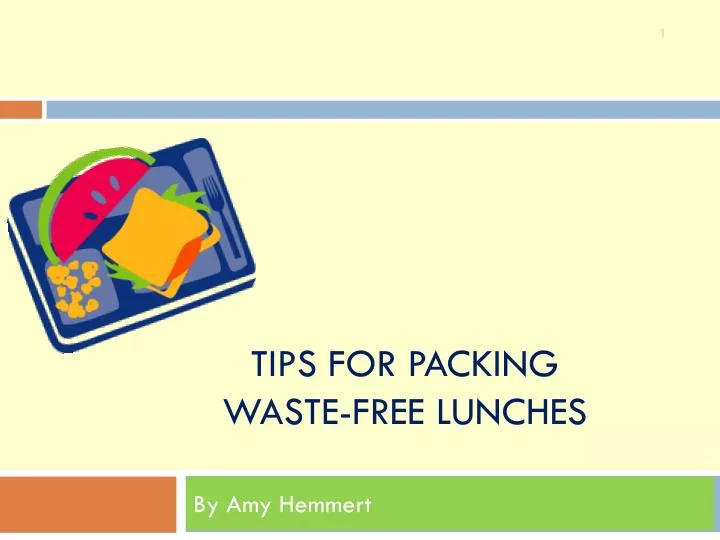 tips for packing waste free lunches