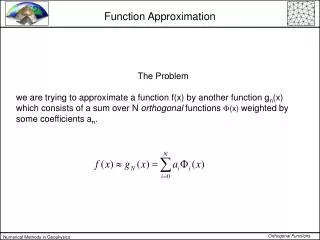 Function Approximation