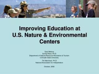 Improving Education at U.S. Nature &amp; Environmental Centers