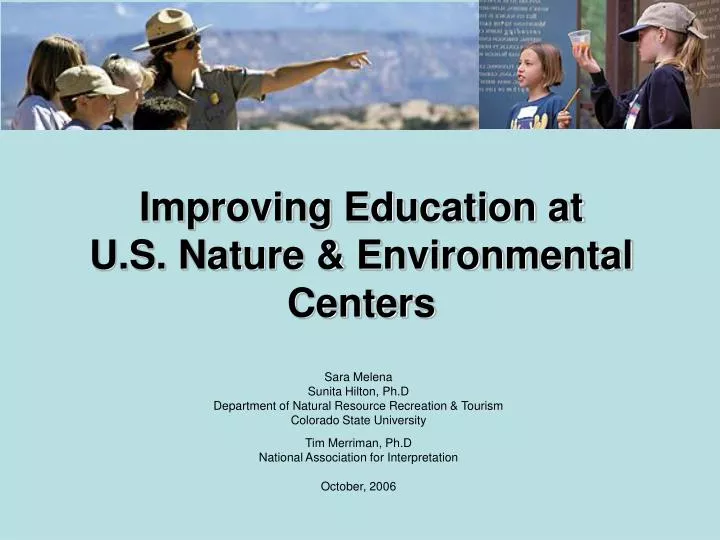 improving education at u s nature environmental centers