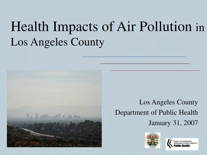 health impacts of air pollution in los angeles county