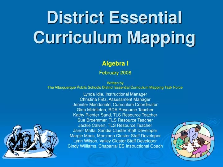 district essential curriculum mapping