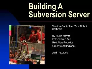 Building A Subversion Server