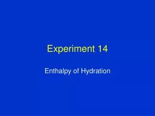 Experiment 14