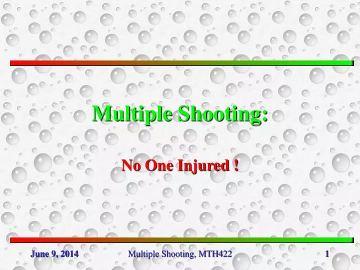 multiple shooting