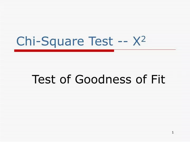 chi square test x 2