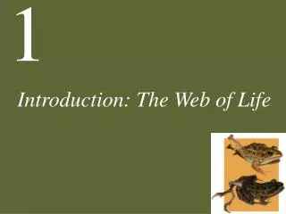 Introduction: The Web of Life