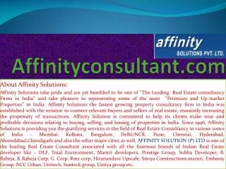 dlf residential apartments in chennai |"affinityconsultant.