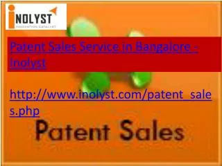 patent sales service in bangalore