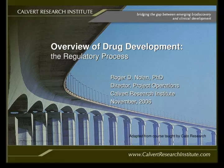 overview of drug development the regulatory process
