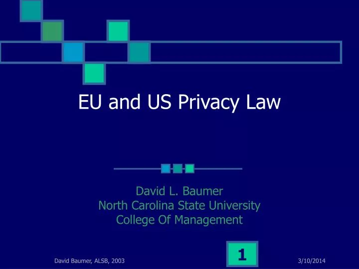 eu and us privacy law