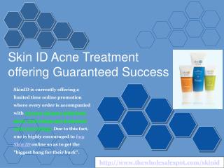 skin id - how to cure acne