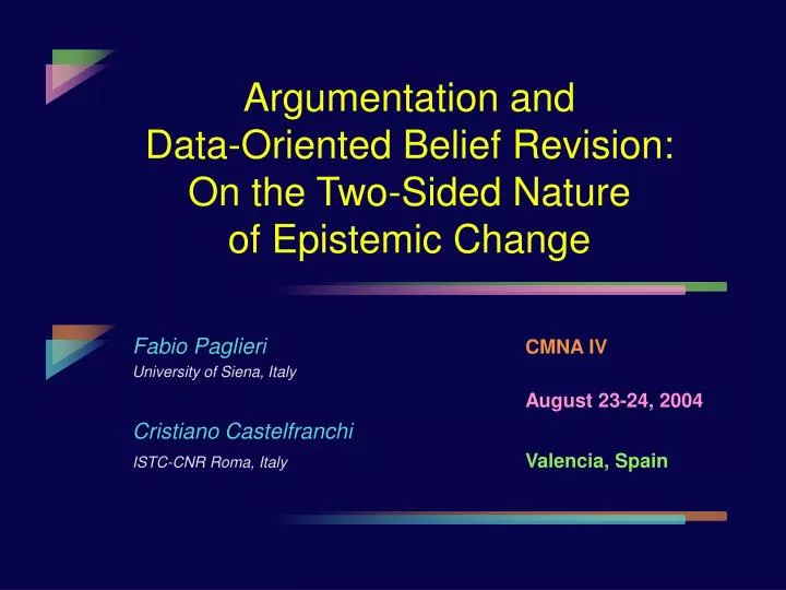 argumentation and data oriented belief revision on the two sided nature of epistemic change