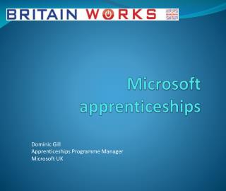 Microsoft apprenticeships