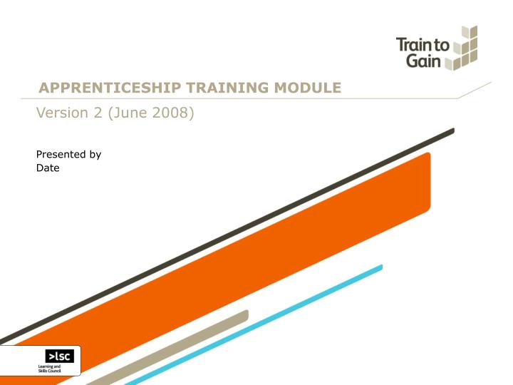 apprenticeship training module