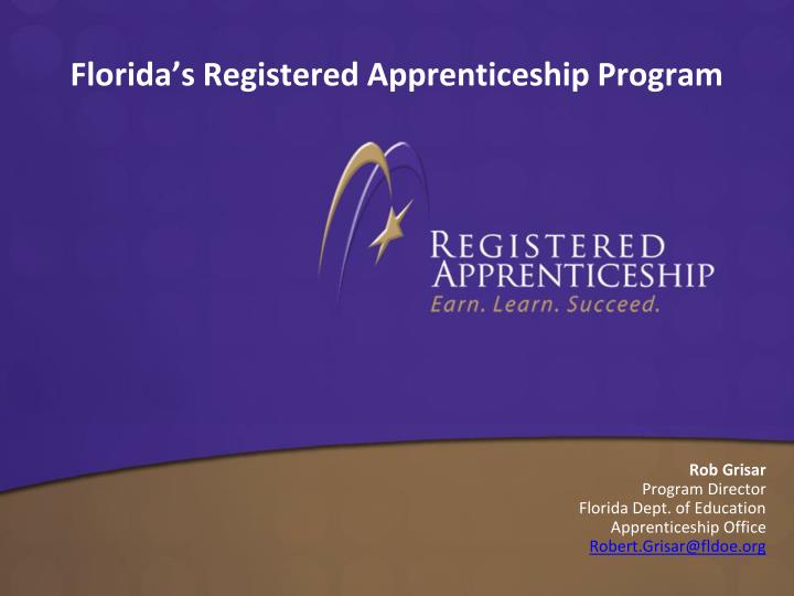 florida s registered apprenticeship program