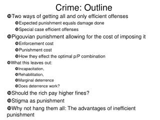 Crime: Outline