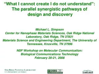 “What I cannot create I do not understand”: The parallel synergistic pathways of design and discovery
