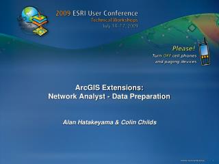 ArcGIS Extensions: Network Analyst - Data Preparation