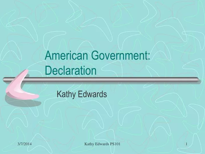 american government declaration