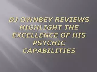 dj ownbey reviews