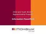 Child and Youth Worker Apprenticeship Program Information PowerPoint - slide 1