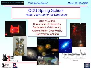 CCU Spring School Radio Astronomy for Chemists