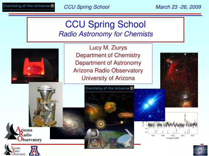 ccu spring school radio astronomy for chemists