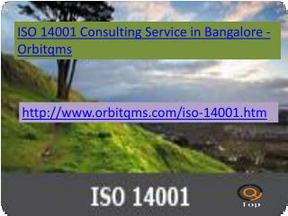 iso 14001 consulting service in bangalore