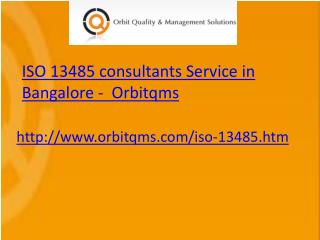 iso 13485 consulting service in bangalore