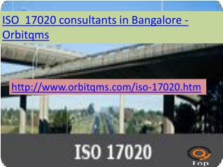 iso 17020 consulting service in bangalore