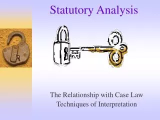 Statutory Analysis