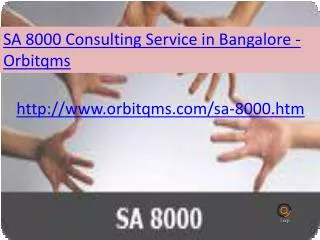 sa 8000 consulting service in bangalore