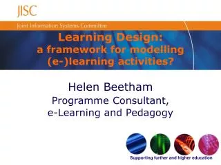 Learning Design: a framework for modelling (e-)learning activities?