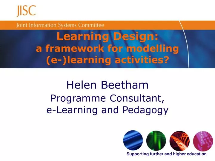 learning design a framework for modelling e learning activities
