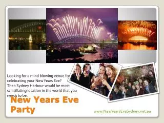 sydney new years eve party