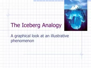 The Iceberg Analogy