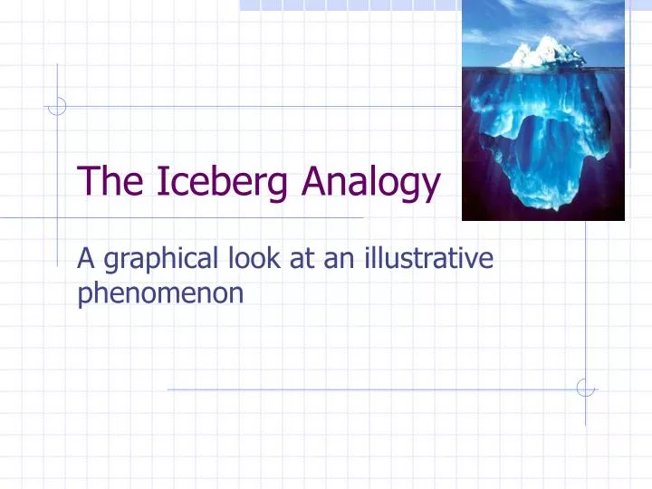 the iceberg analogy