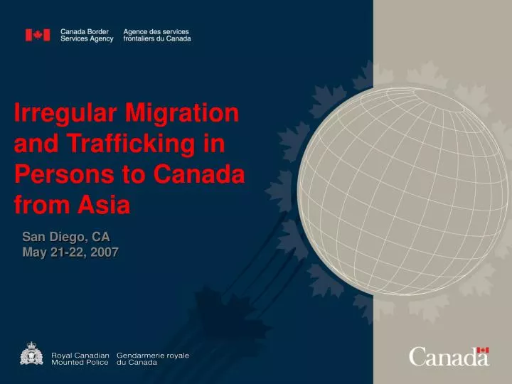 irregular migration and trafficking in persons to canada from asia