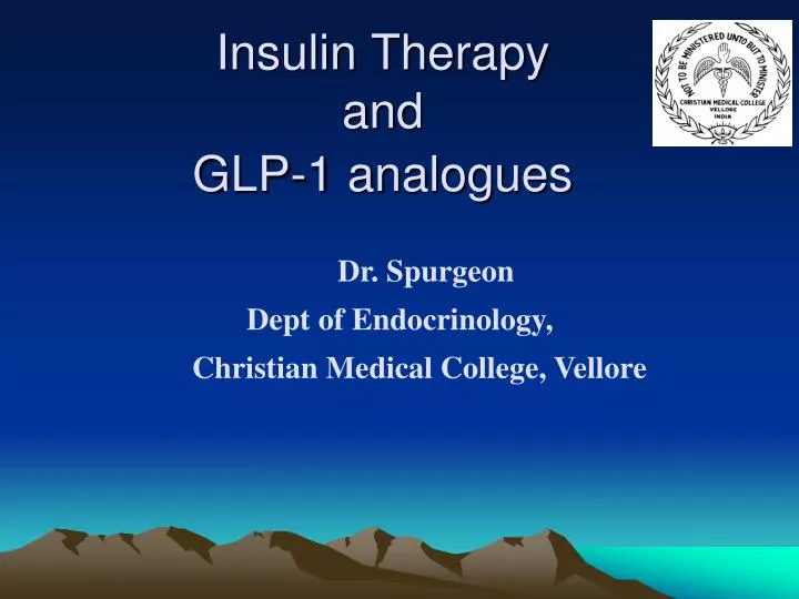 insulin therapy and glp 1 analogues