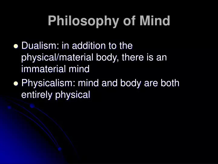 philosophy of mind