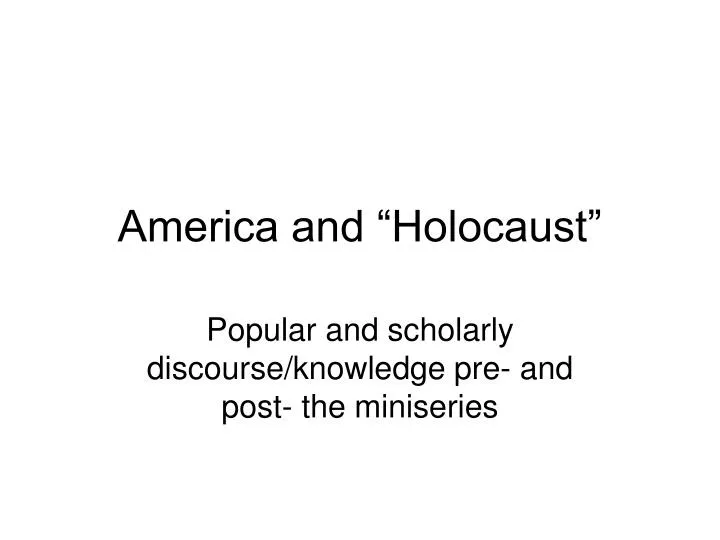 america and holocaust