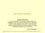 Fast Fourier Transforms - slide 1