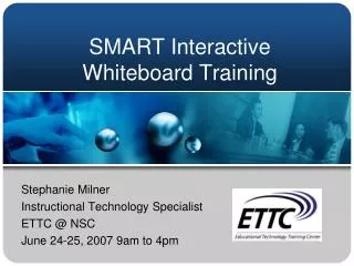 SMART Interactive Whiteboard Training