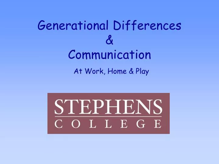 generational differences communication