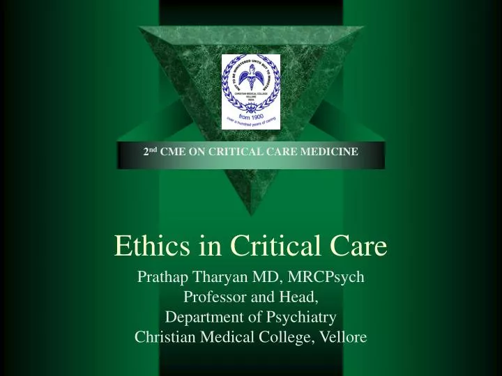 ethics in critical care