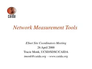 Network Measurement Tools