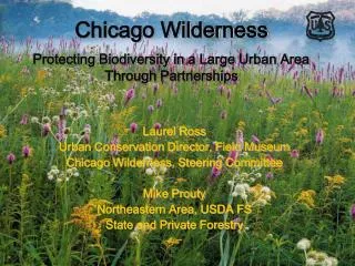 Chicago Wilderness Protecting Biodiversity in a Large Urban Area Through Partnerships